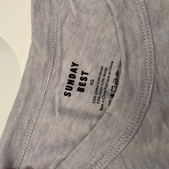 Sunday Best Candy T-Shirt, Grey with Alien Embroidery, Size XS - Picture 4 of 4